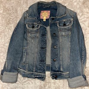 Vintage Abercrombie and Fitch cropped jean jacket